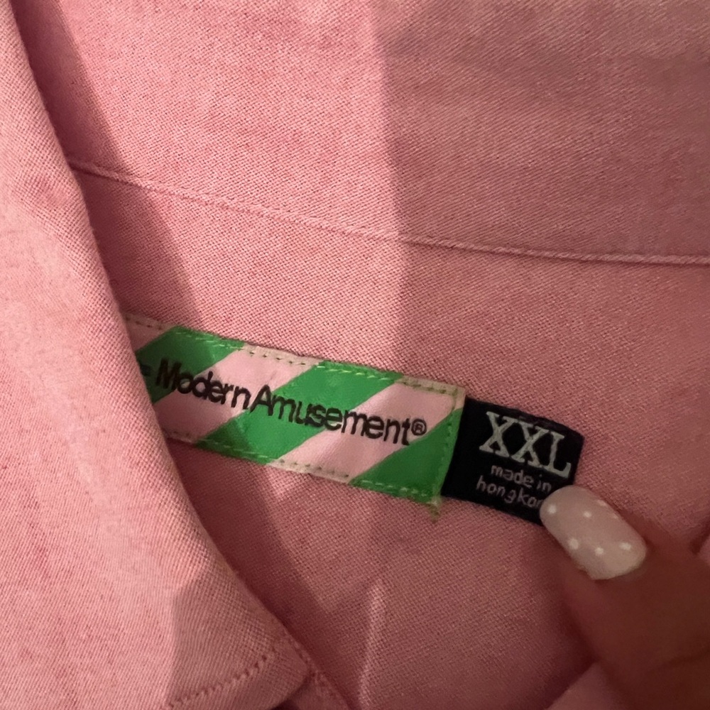 Modern Amusement Pink Shirt XXL